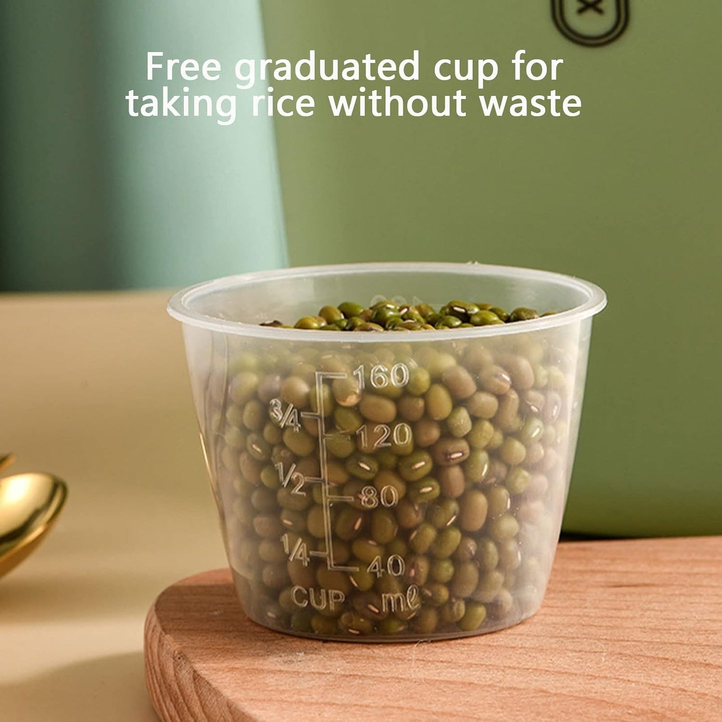 Food Storage Containers With Lids, Airtight Rice Dispenser, Large Capacity Storage Bins, BPA Free Plastic Sealed Holder Bin Dispenser, Pet Food Container, Rice Bucket for Cereal Grain Flour (white)