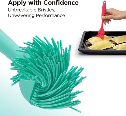 Kitchen Mama WaltzGrip Platinum Silicone Basting Pastry Brush, Yellow