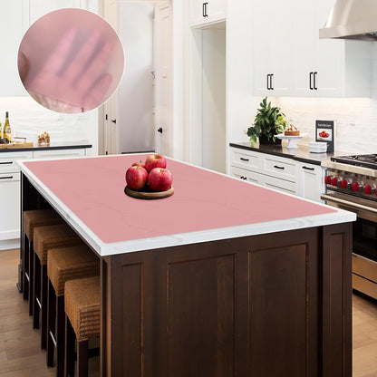Super Large Silicone Mat, 120"x24" Silicone Mats for Kitchen Counter, Non-slip Heat Resistant Mat,Thicken Kitchen Counter Mat, Waterproof Countertop Protector for Craft (Black)