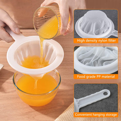 Kitchen Ultra-Fine Nylon Mesh Strainer 5.51 Inch (400 mesh)