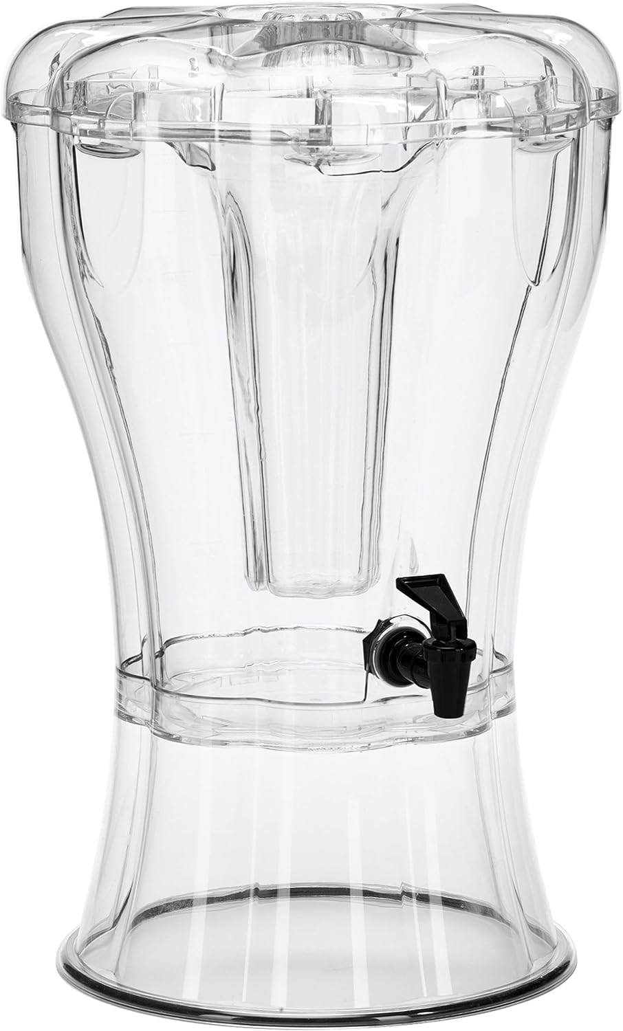 Buddeez 3.5 Gallon Beverage Dispenser with Stand - BPA-Free Tritan Drink Dispenser with Spigot, Ice Cone & Chalkboard Label for Parties, Weddings and Events