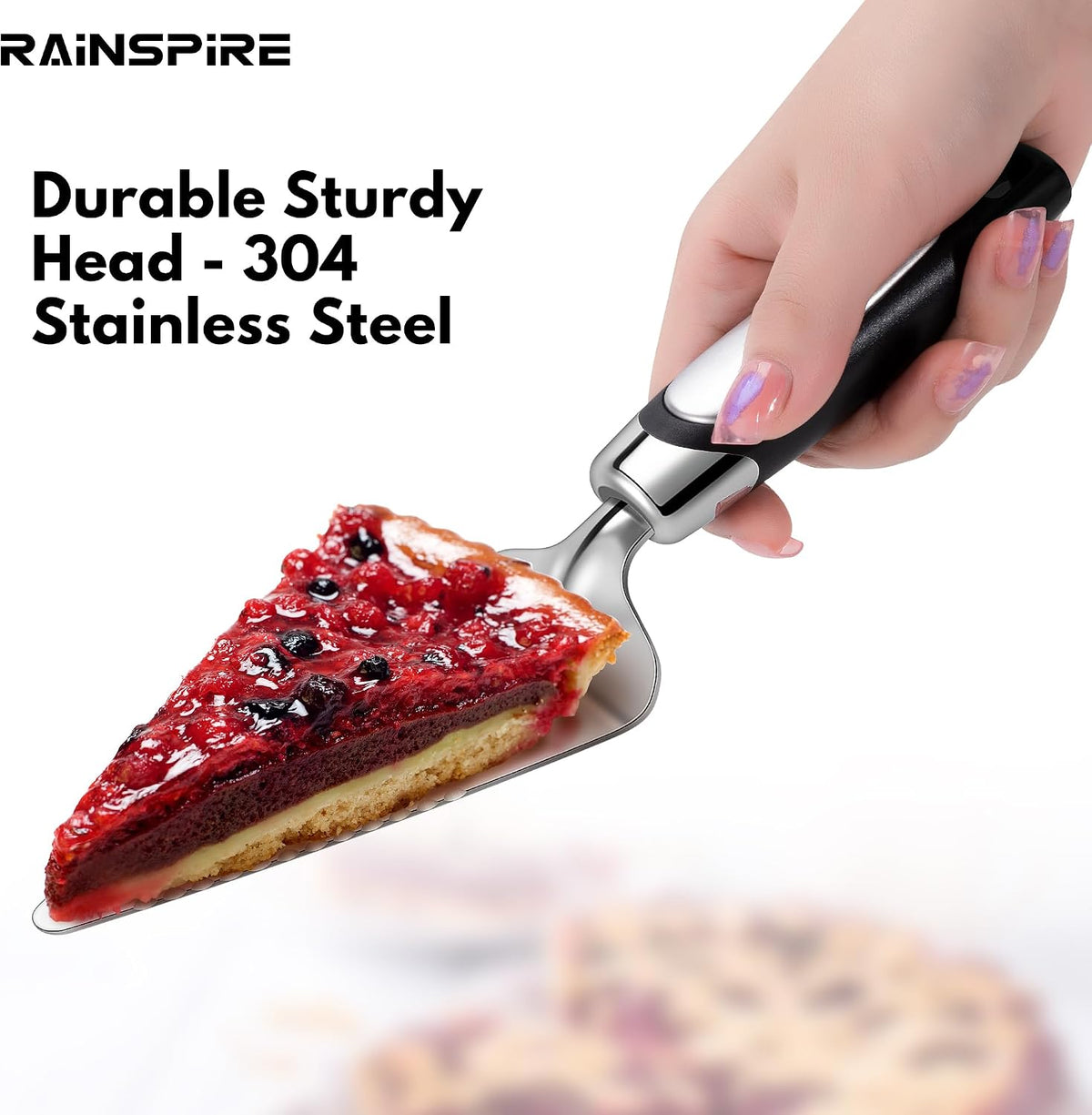 Heavy Duty Pie Server Spatula Stainless Steel Cake Cutter Thick Blade
