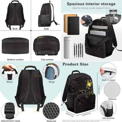 Highland Cow Backpack with Lunch Box Set for Kids Sunflower School Backpack for Girls Boys Back to School Bag Student Travel Backpacks Reusable Utensils Pen Case Water Bottle Bag 5PCS