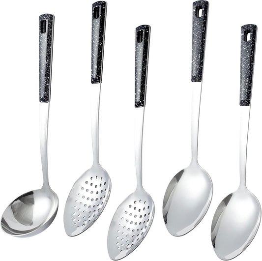 5-Piece Stainless Steel Serving Spoon Set