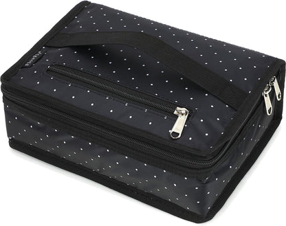 FlowFly Small Insulated Lunch box Portable Soft Bag Mini Cooler Thermal Meal Tote Kit with Handle for Work & School, Black