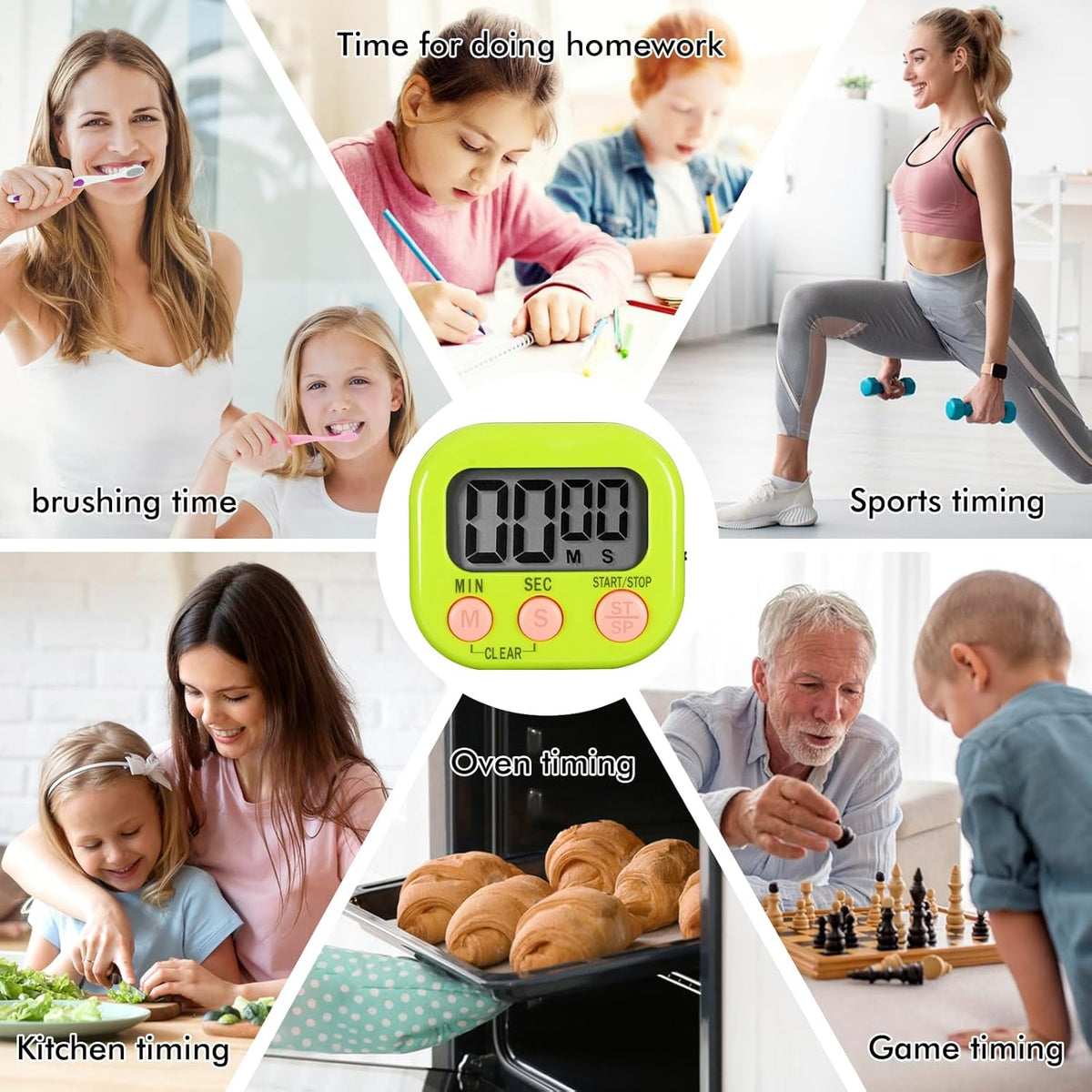 Digital Timer for Kids Classroom,Kitchen Timers for Cooking