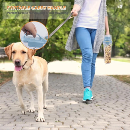 Dog Food Storage Container Airtight Portable Dog Food Container with Handled Lid and Pour Spout,Food Storage for Dog Dry Food Small Pet Food Container with Measuring Cup for Home, Travel,2.8L
