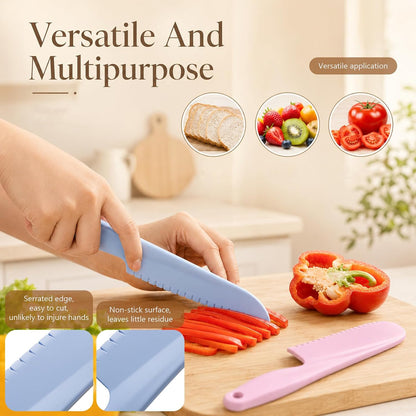 Plastic Serrated Knife Set, 11" Professional Lettuce Knife