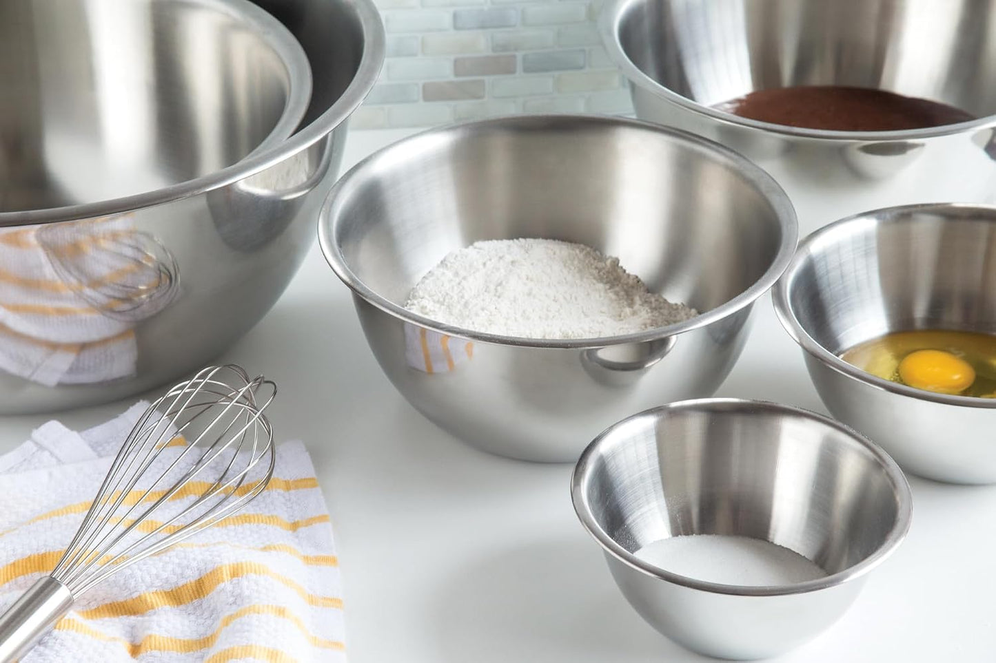 Fox Run Stainless Steel Small Mixing Bowl, 7.25 x 7.25 x 3.75 inches, Metallic