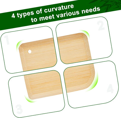 Bamboo Pan Scraper, Pot Scraper, Food Scraper, Kitchen Scraper Tools for Cast Iron Skillets, Cookware, Dishes, Pans and Pots