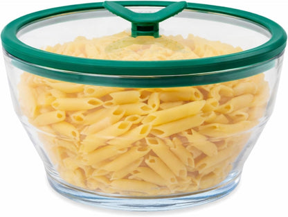 Anyday 8-Cup Microwave Cookware Glass Container with Lid (Kale)