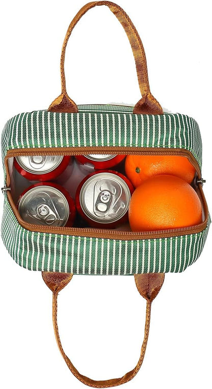 FlowFly Insulated Lunch Cooler Bag - Tote Bag Organizer for Women/Men, Black - Colors B