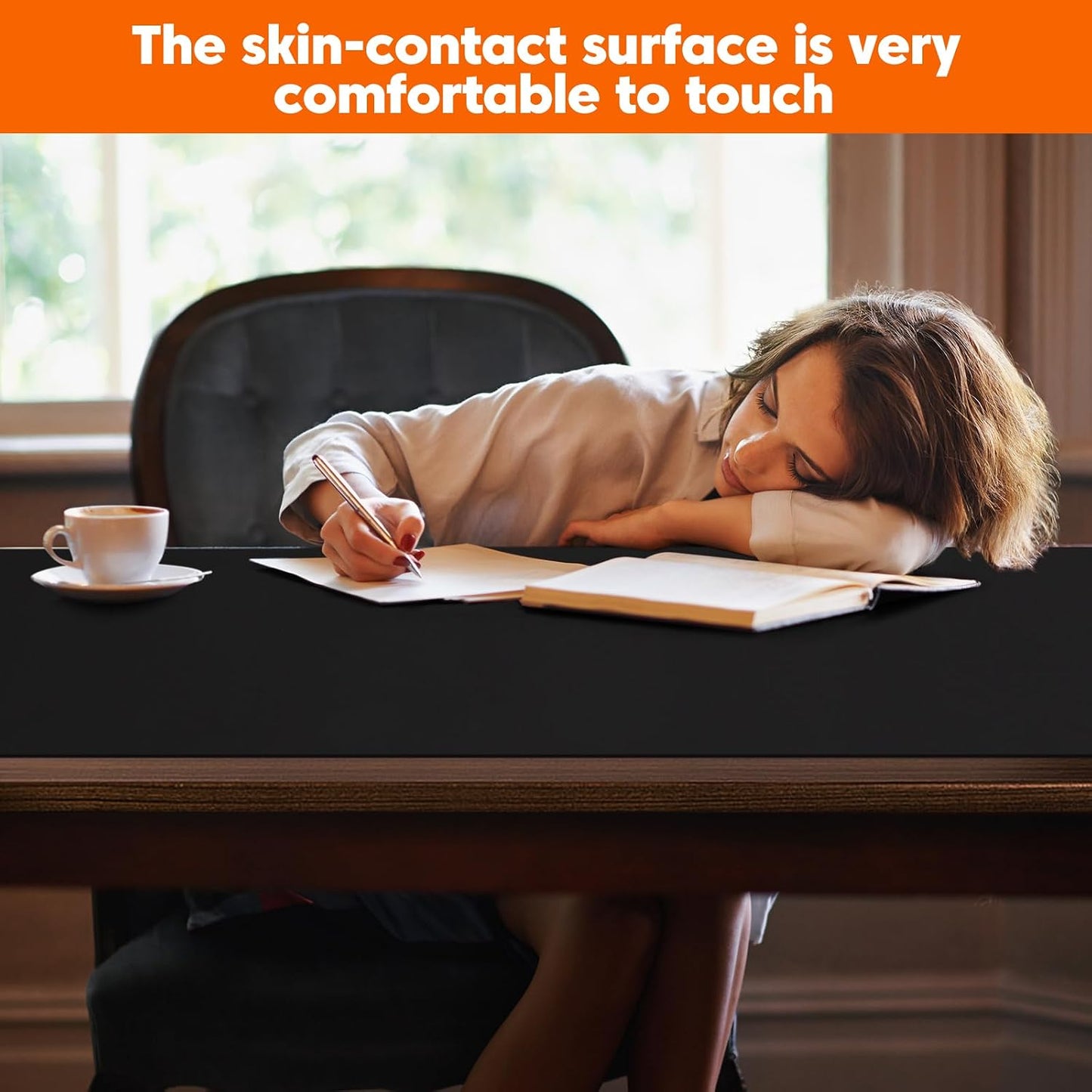 Extra Large Silicone Mats for Kitchen Counter,24"x80"Heat Resistant Mat for Kitchen Island,Waterproof Multipurpose Countertop Protector,New Skin-Friendly Material Table Protector,Freely Cuttable,Black