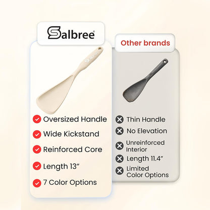Salbree Seamless Silicone Spatula Spoon Multifunction Scoop Kitchen Spoon