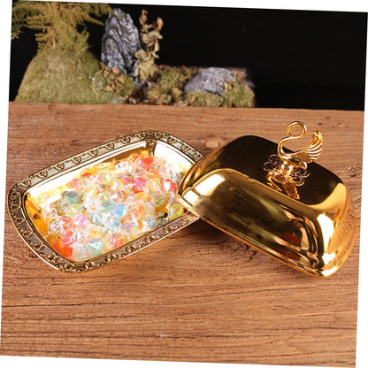 Snack Tray Box Butter Lid Relish Tray Dessert Plate European Style Serving