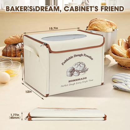 Foldable Bread Proofing Box, 70-122°F PID Dough Proofer with 1-24H Timer