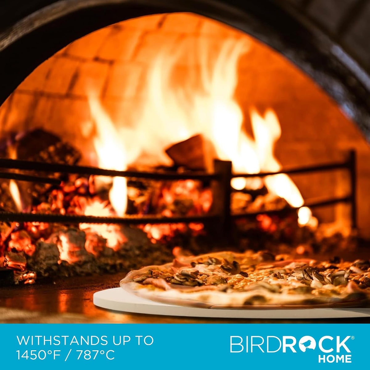 BIRDROCK HOME Pizza Stone for Oven and Grill, 16”