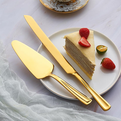 GoGeiLi Stainless Steel Wedding Cake Cutting Set