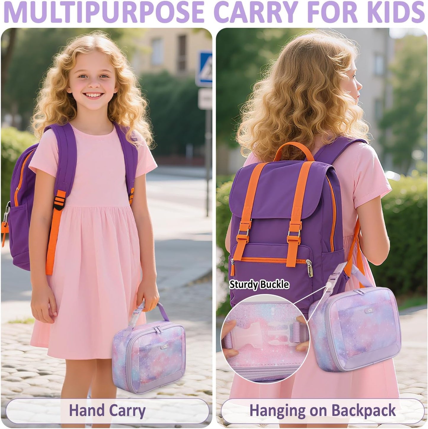 Lunch Box Kids Insulated Lunch Bag for Boys Girls Cute Reusable Lunch Tote Bag Waterproof Portable Thermal Lunch Box Kids for School Picnic Travel Black