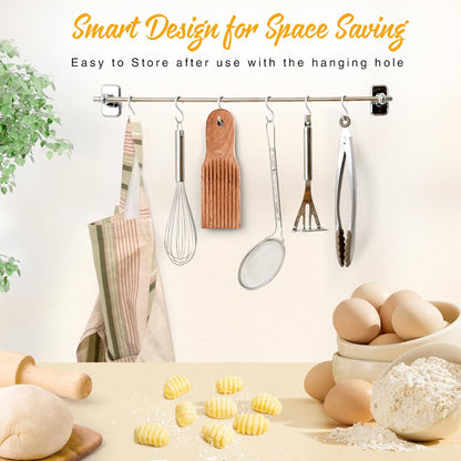 Gnocchi Board, Hardwood Pasta Tool for Shaping Homemade Gnocchi.