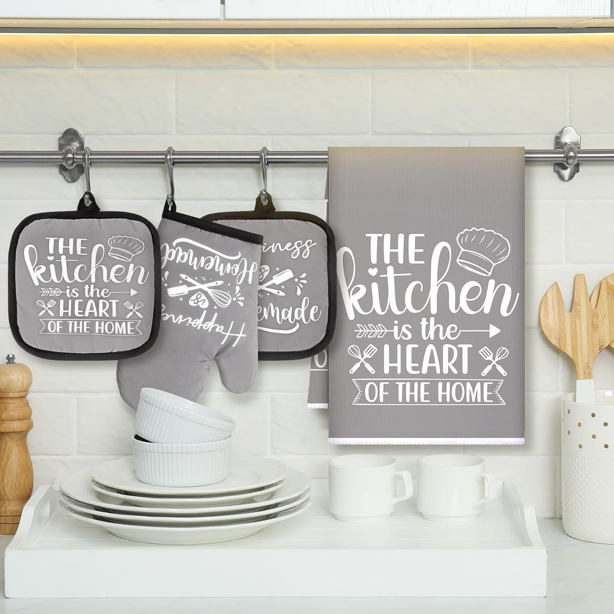 Sratte 6 Pcs Farmhouse Kitchen Decor Accessories Set