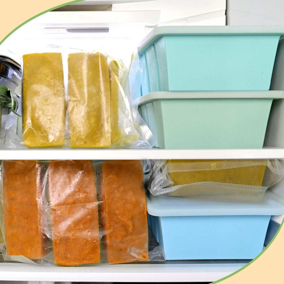 Silicone Freezer Tray for Sauce Cube: GGOW Silicone Freezing Tray for Broth Soup Storage - Freeze 250mL 125mL Souped Portion
