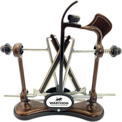 Warthog V-Sharp A4 Knife Sharpener, Diamond Rods, Metal Frame, Black