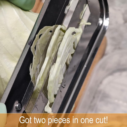 2026 Upgrade Cabbage Shredder for Coleslaw, Stainless Steel Cabbage Slicer Shredder,Stainless Steel Dual Blade Julienne Cutter, Kitchen Lettuce Knife
