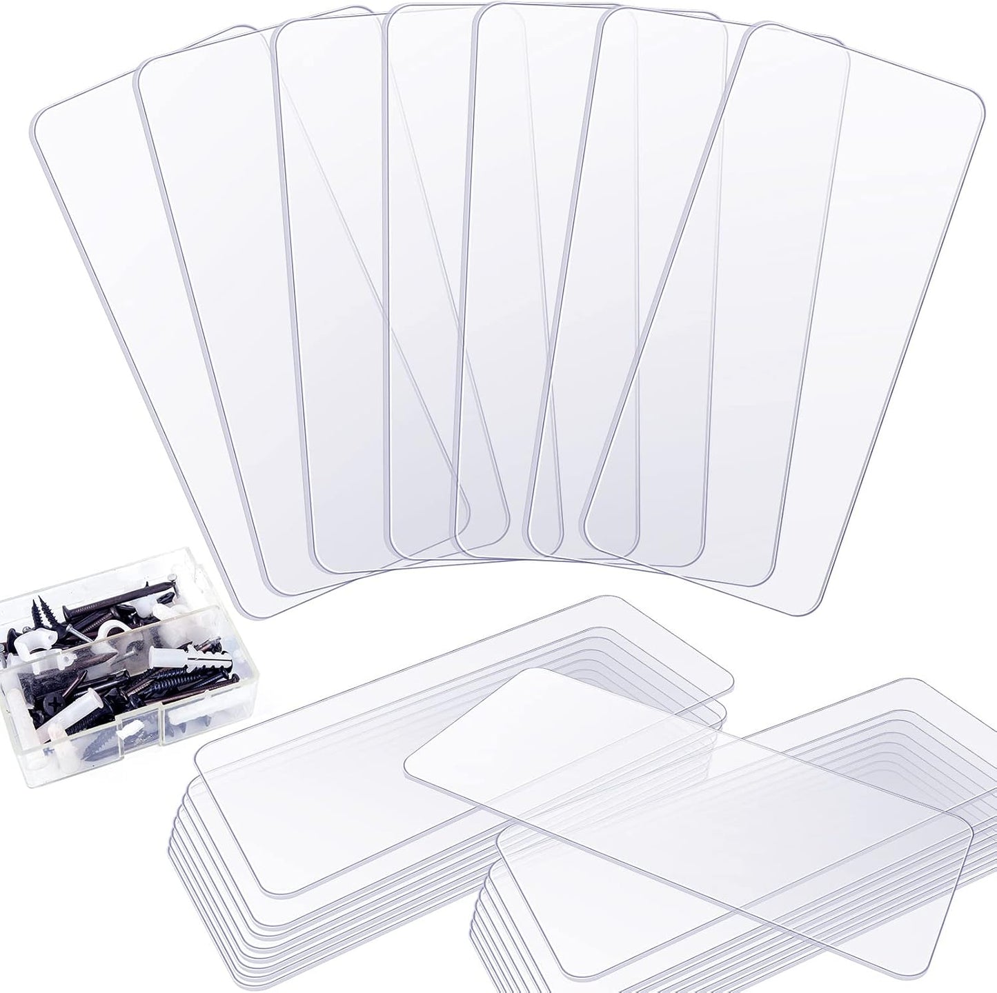 Yookeer 16 Pack 4.25 x 2 in Drawer Dividers for Plastic Storage Bins Storage Hardware Cabinet Dividers for Teacher Toolbox, Small Parts Organizer, Screw Organizer