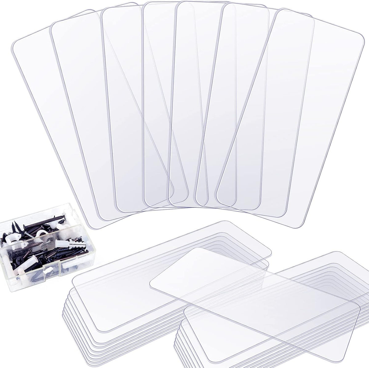 Yookeer 16 Pack 4.25 x 2 in Drawer Dividers for Plastic Storage Bins Storage Hardware Cabinet Dividers for Teacher Toolbox, Small Parts Organizer, Screw Organizer