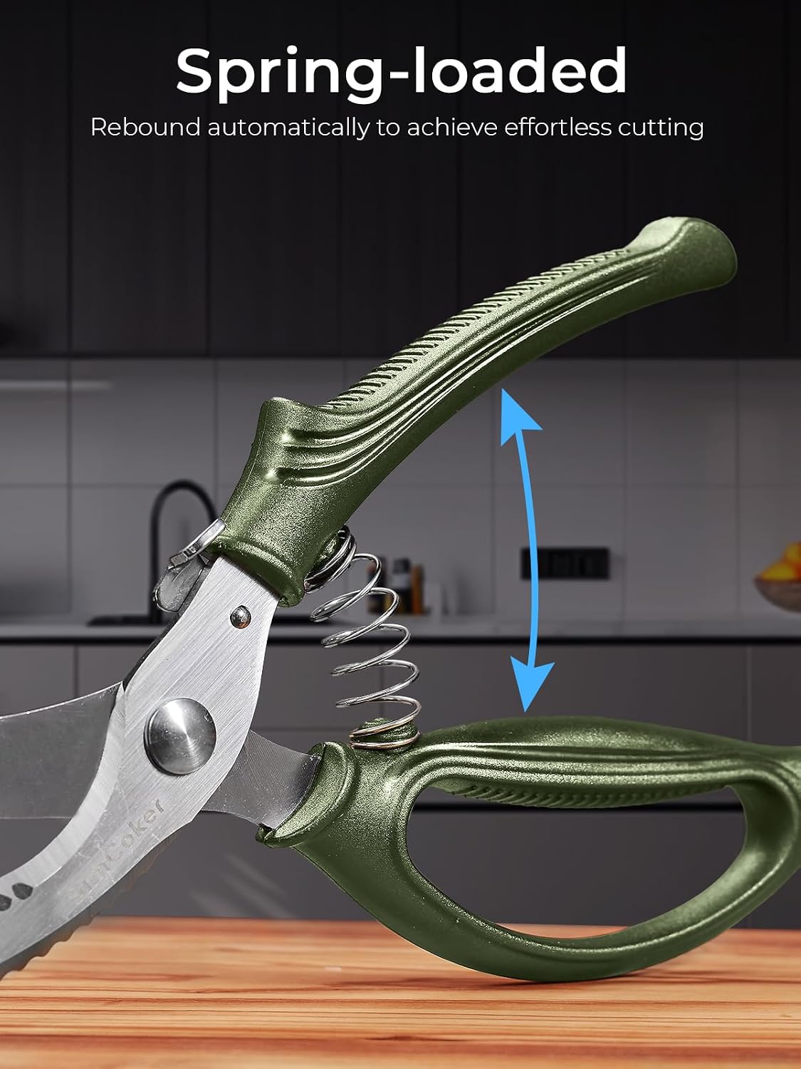 Kitchen Scissors, Forged Stainless Steel Heavy Duty Kitchen Shears, Dishwasher Safe Cooking Scissors for Meat, Poultry & Vegetables