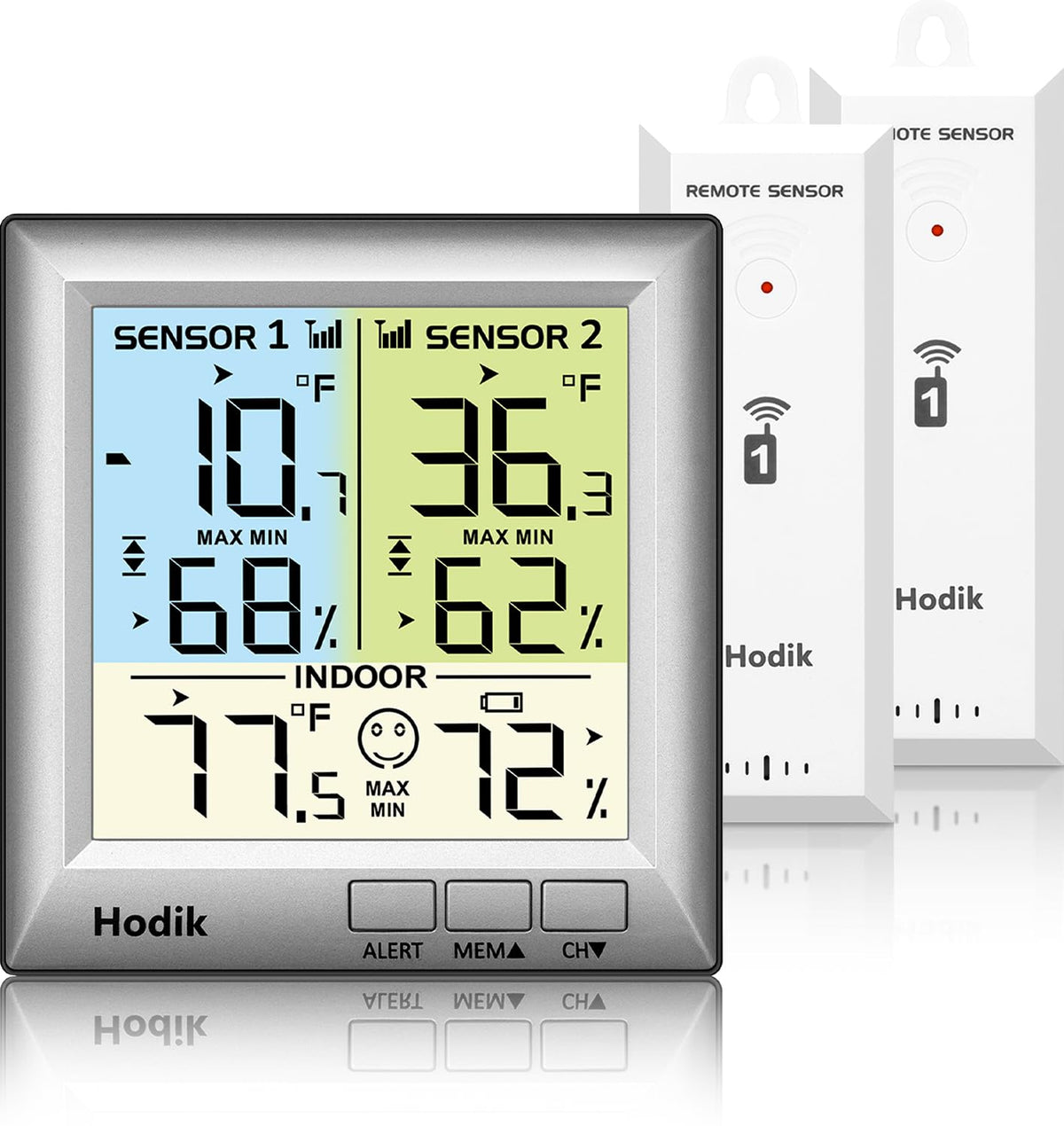 Wireless Fridge Freezer Thermometer with Alarm, 330FT Sensor