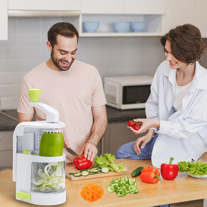 Vegetable Spiralizer Slicer, 4 in 1 Rotating Blades Veggie Spiralizer