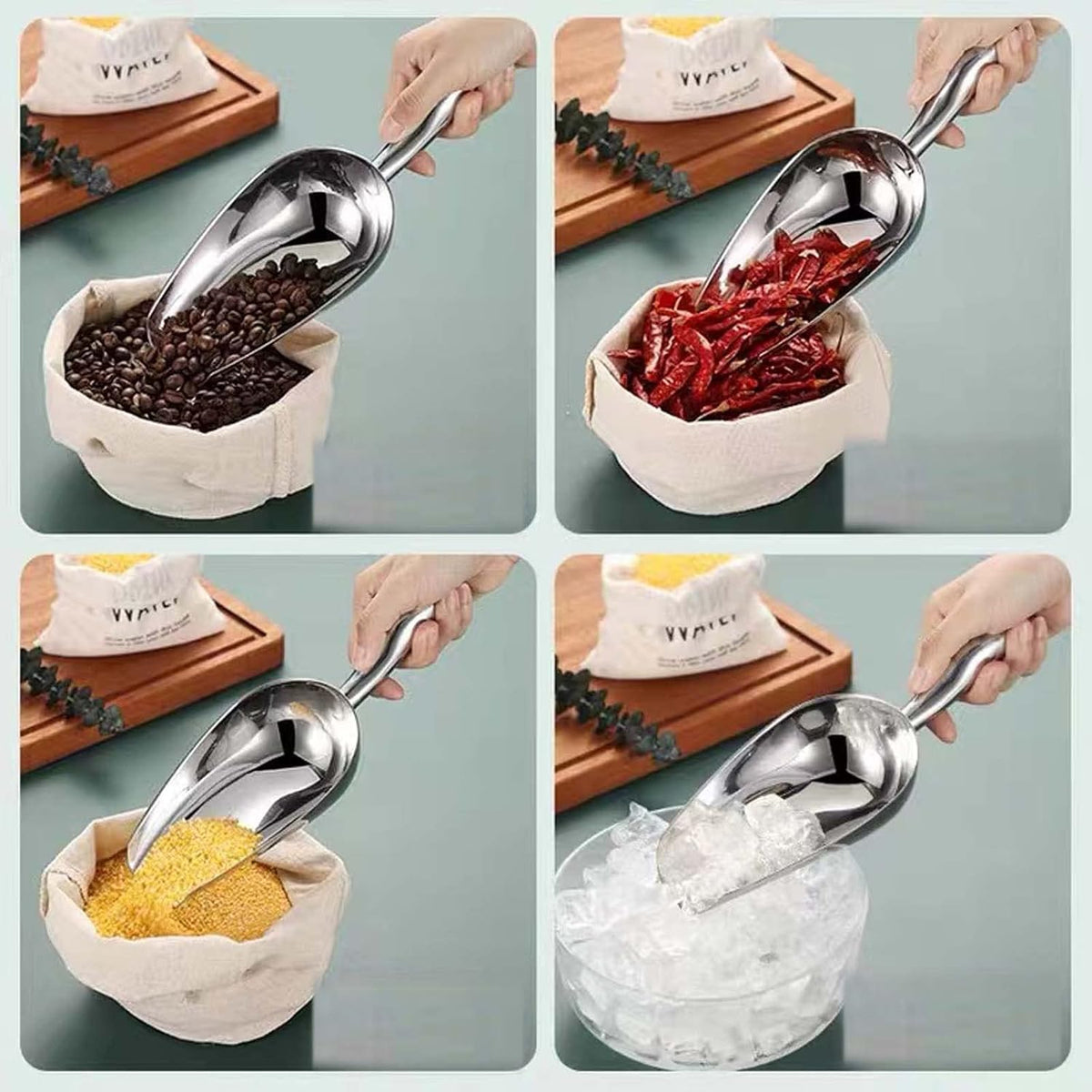 Ice Scoop for Freezer,Metal Ice Scoop for Ice Machine