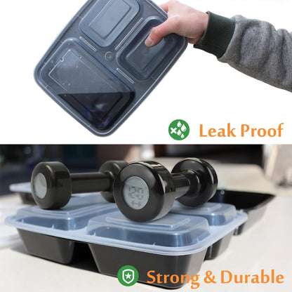 Enther Meal Prep Containers Single Lids Food Storage Bento BPA Free | Stackable | Reusable Lunch Boxes, Microwave/Dishwasher/Freezer Safe Portion Control (28 oz), 12 Pack 1 Compartment