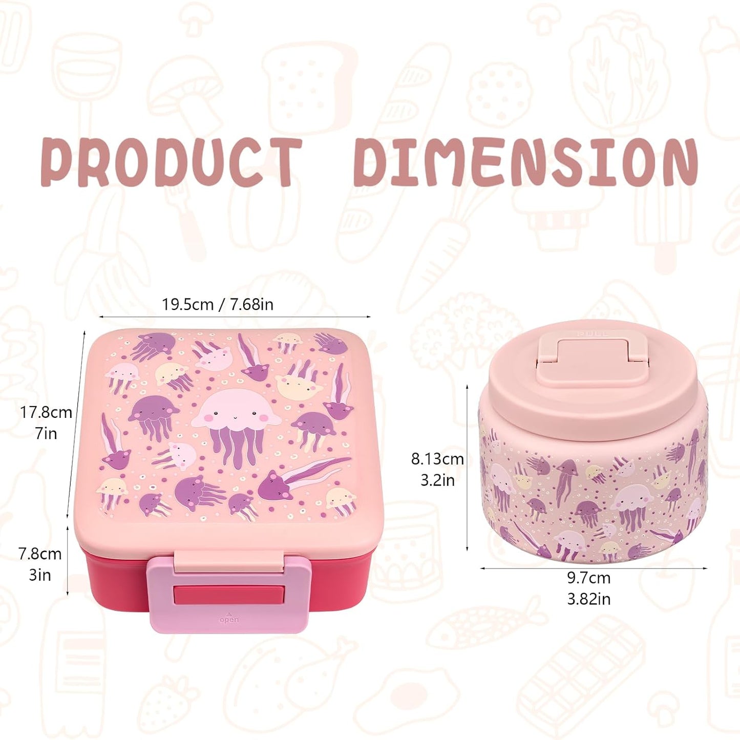 JXXM Bento Lunch Box for Kids With 8oz Soup thermo,Leak-proof Lunch Containers with 5 Compartment,thermo Food Jar and Lunch Bag, Food Containers for School (A-Blue(Extreme Locomotive))