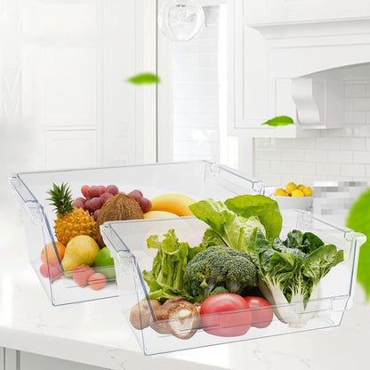 Potato and Onion Storage Bin for Pantry,Clear Stackable Plastic Storage Bins with Handles,Closet Storage Bin Open Front for Kitchen Pantry Bathroom,Onions and Potatoes,Fruits Vegatable Basket