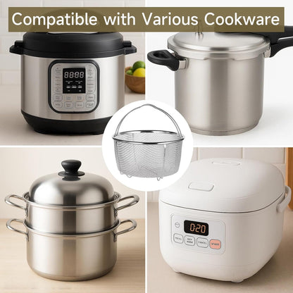 Stainless Steel Steamer Basket for 6 or 8 quart Instant Pot