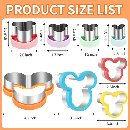 laxizar 10 Pcs Round Cookie Cutters Set Stainless Steel Biscuit Cutter