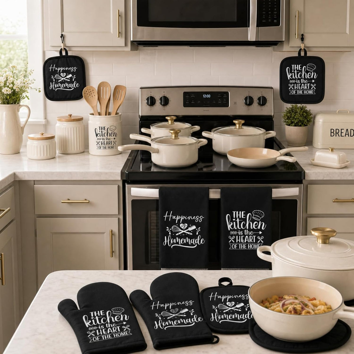 Sratte 6 Pcs Farmhouse Kitchen Decor Accessories Set
