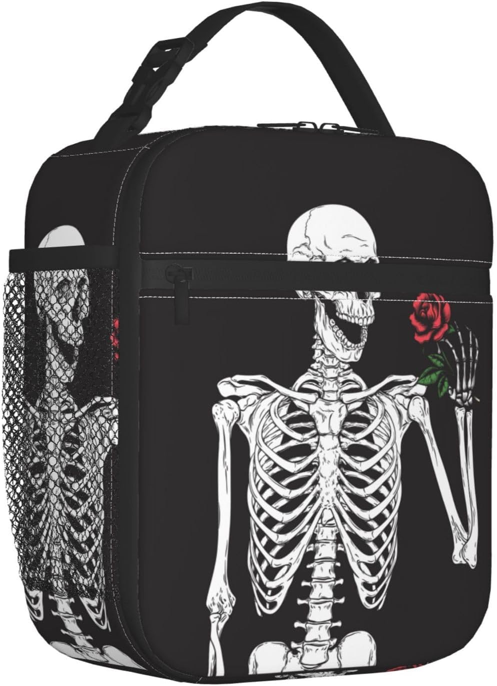 Black Cat Reusable Lunch Box Food Bag Insulated Lunch Bag for Teenage Boys Girls School Beach