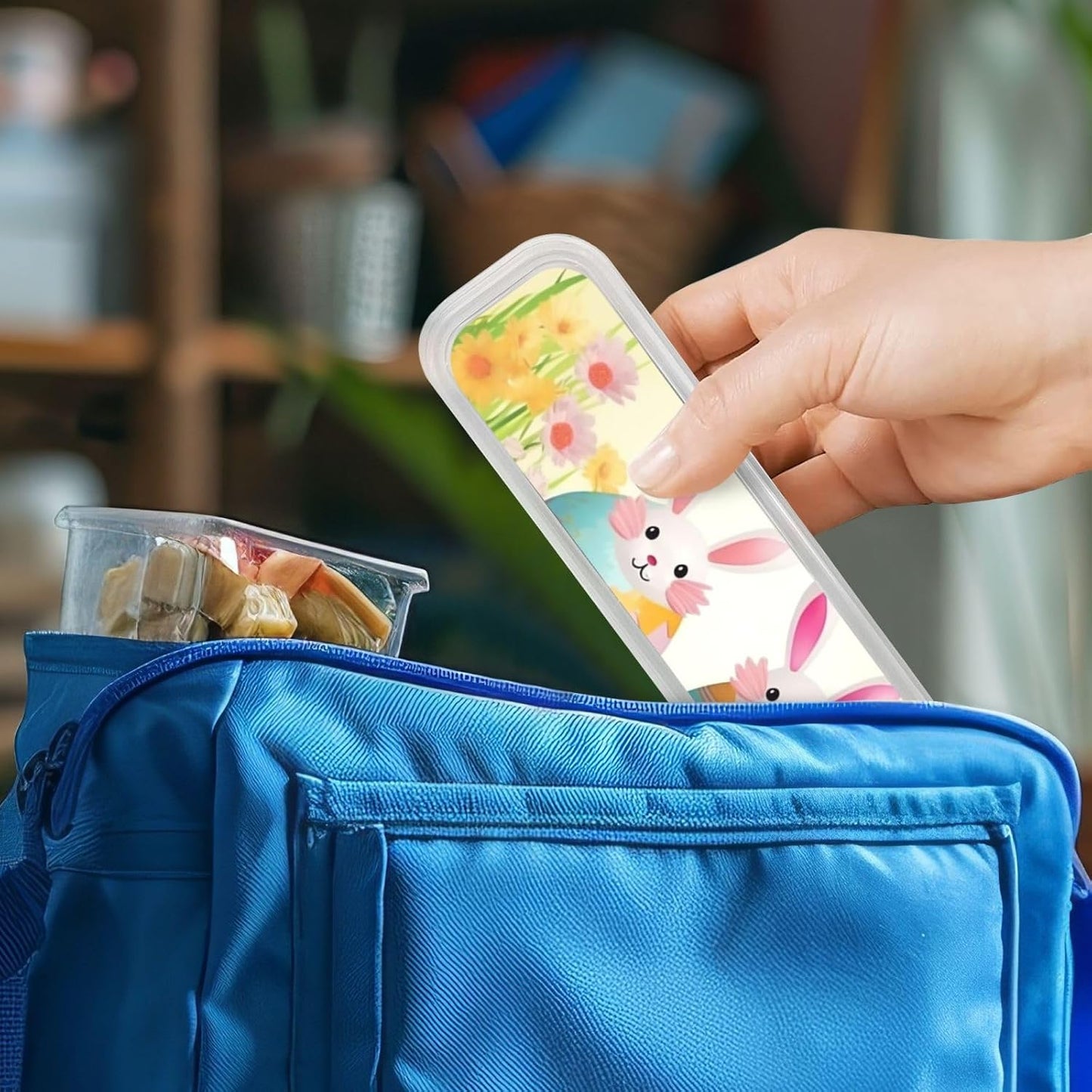 3-Piece Kids Silverware Set With Storage Case, Stainless Steel Reusable Children Safe Knife Spoon Fork Set Insects Love Children Flatware Set For Kids Lunch Box