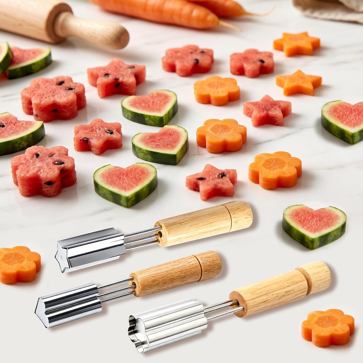 Vegetable Cutters Shapes, Mini Pie Cookie Biscuit Mold, Cupcake Corer Tool
