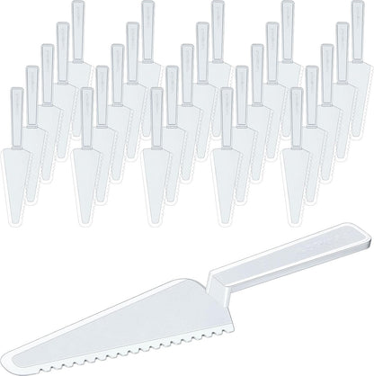 Suclain Disposable Plastic Cake Cutter 9.1 Inch Bulk,Clear