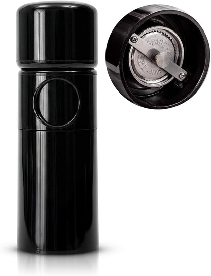 MAGNUM PEPPER GRINDER, Unicorn by TRE SPADE,Premium Manual Pepper Grinder with Steel Burrs, Adjustable Coarseness, High-Capacity Output, ABS Plastic, 6 Inch Small Size, Made in Italy