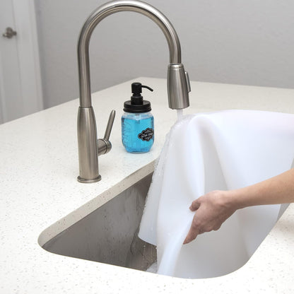 GASARÉ, Extra Large, Thick, Silicone Mat for Kitchen Counter, Heat Resistant Mat, Countertop Protector, Non-Slip, Easy to Clean, Cuttable, 25 x 17 Inches, Black