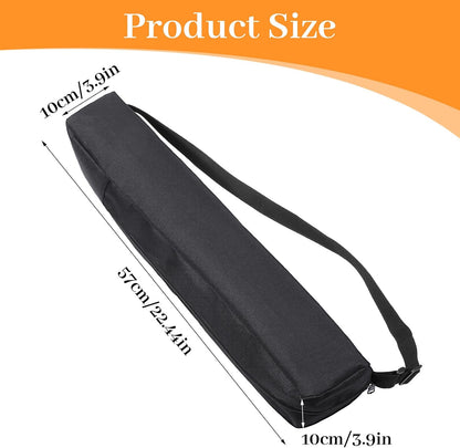 Grill Utensil Storage Bag,22.44x3.9x3.94in Portable Long Tool Bags Foldable Grills Utensil Bag with Handle Black Multi-Purpose Grill Storage Bags for Outdoor Grilling Camping Picnic BBQ