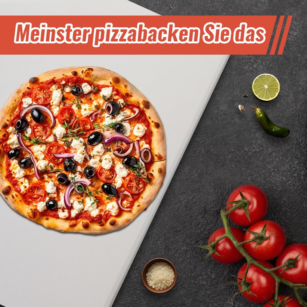 Extra Large 24 x 17 3/4 Inch Rectangular Pizza Stone for Oven and Grill
