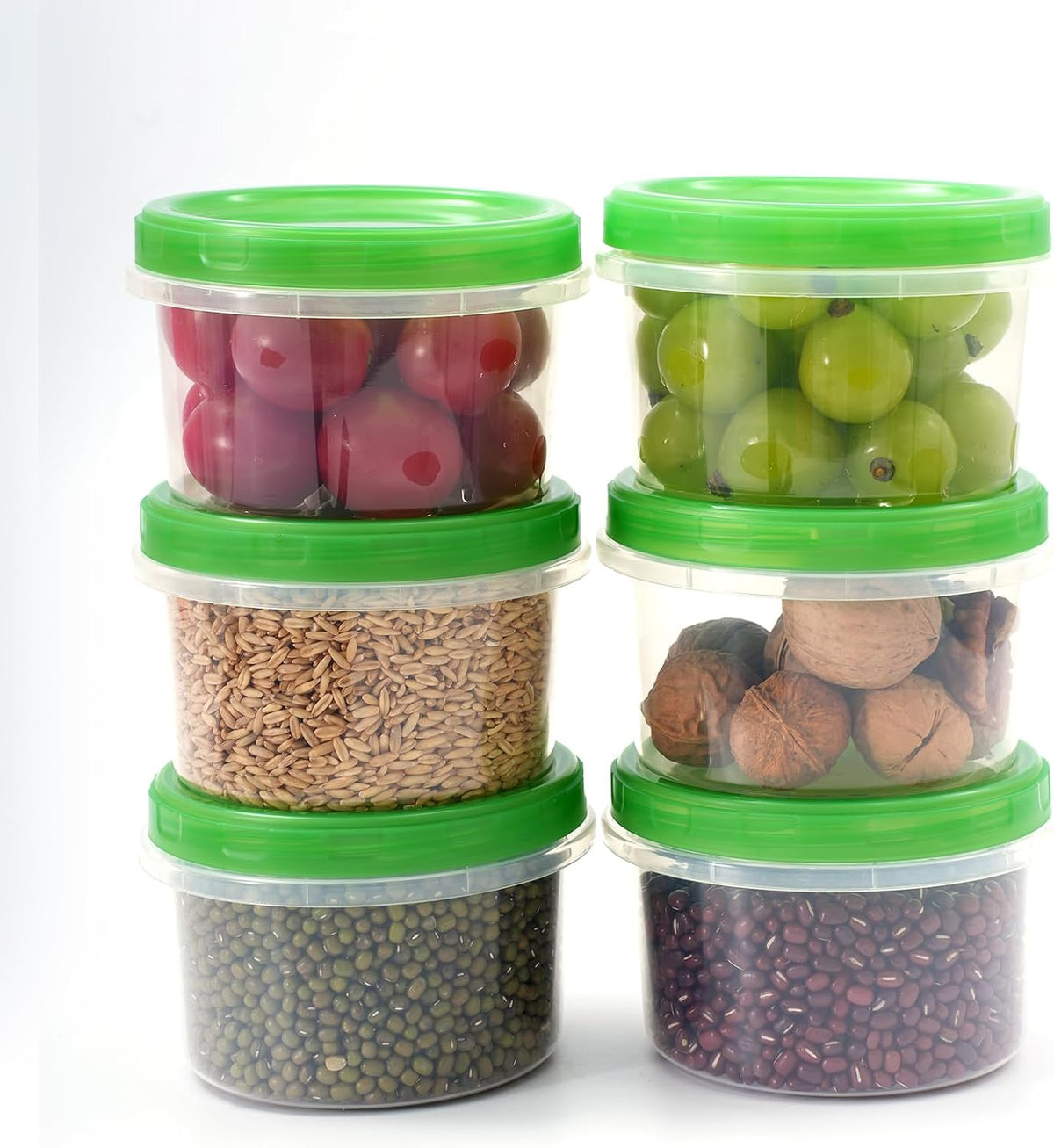 Airtight Food Storage Containers, Leakproof, BPA-Free, Stackable Kitchen & Pantry Organizers for Dry Food, Meal Prep, Snacks, Leftovers, Microwave, Dishwasher and Freezer Safe (10 Pack-16 Oz)