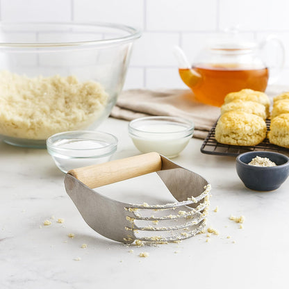Mrs. Anderson’s Baking 6-Wire Pastry Cutter and Dough Blender, Stainless Steel with Wood Handle